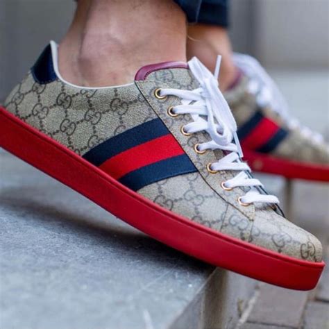 gucci red bottom shoes|Gucci red bottom sneakers.